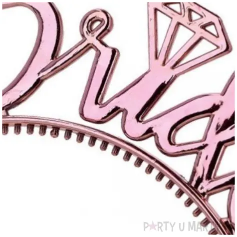 opaska party wieczor panienski bride rose gold dekolo