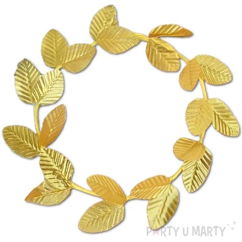 opaska party wieniec laurowy zloty 7 7