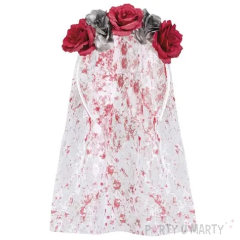 opaska party zakrwawiony welon z rozami boland