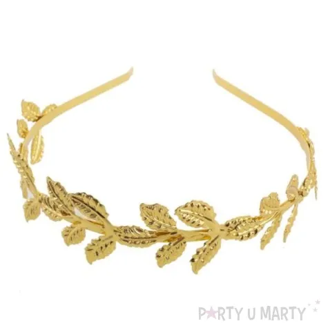 opaska party zlote listki funnyfashion