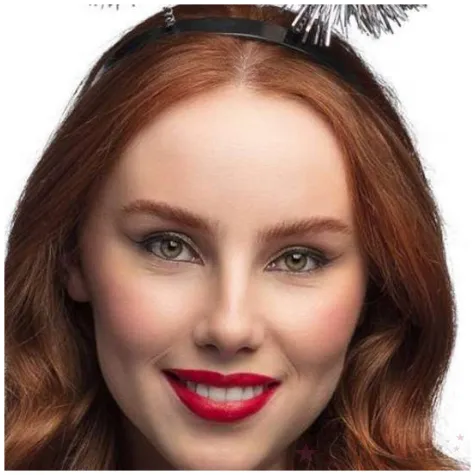 opaska pompony glamour srebrny boland