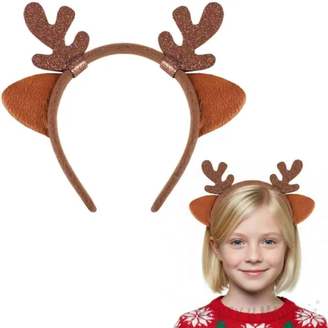 opaska renifer z uszami brazowy godan