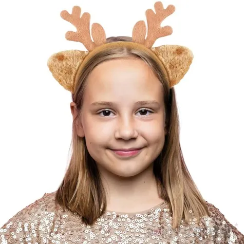 opaska renifera z uszami brazowy jasny godan