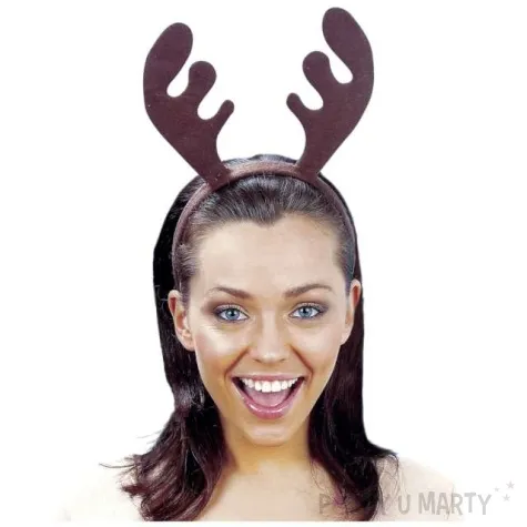 opaska rogi renifera brazowe widmann