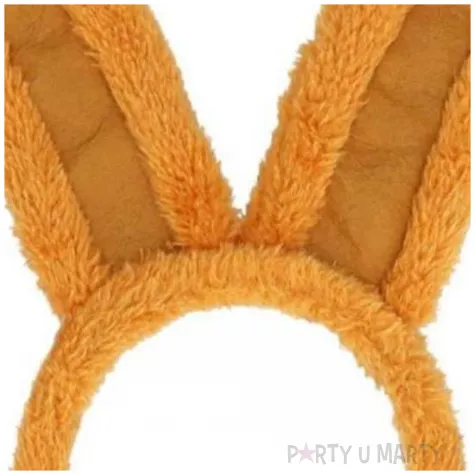 opaska z puchatymi uszami zajaca brazowa