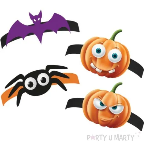 opaski papierowe halloween boo godan 4 szt