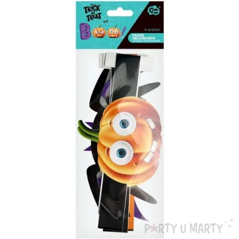 opaski papierowe halloween boo godan 4 szt