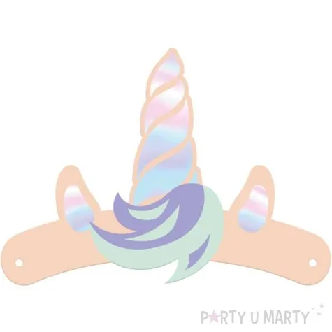 opaski papierowe rog jednorozca folat 6 szt