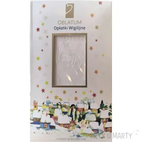 oplatek wigilijny premium bialy oblatum 90x165mm 1 opak