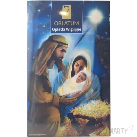 oplatek wigilijny premium granat oblatum 90x165mm 1 opak