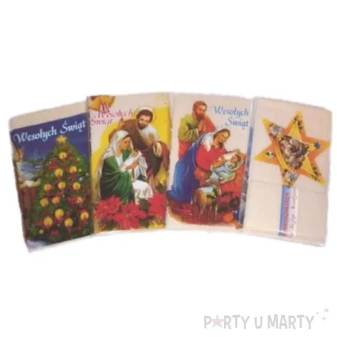 oplatek wigilijny zestaw w woreczku 85x152 mm 85x50 mm 5 4 szt