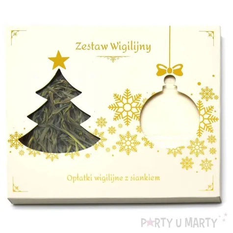 oplatek wigilijny zestaw wigilijny z siankiem oblatum