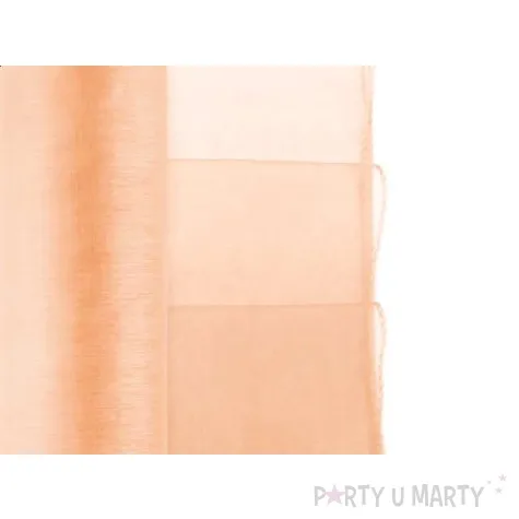 organza brzoskwiniowa 0 38 x 9 m