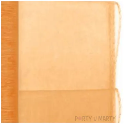 organza classic obszywana pomaranczowa 38 cm 9 m 1 rolka