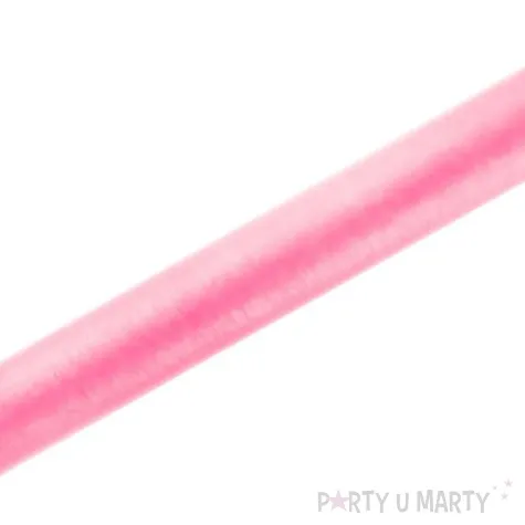 organza classic obszywana rozowy jasny partydeco 0 38 x 9 m