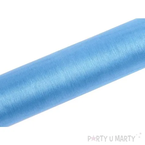 organza gladka blekitna partydeco 0 16 x 9 m
