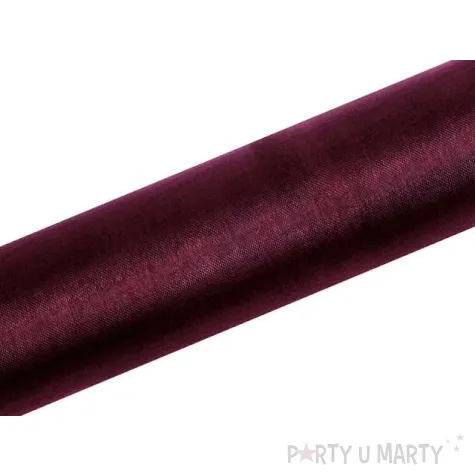 organza gladka bordowa 0 16 x 9 m