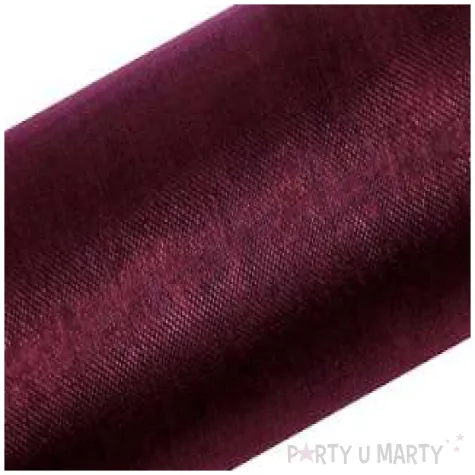 organza gladka bordowa 0 16 x 9 m