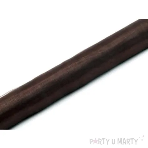 organza gladka brazowa 0 36 x 9 m