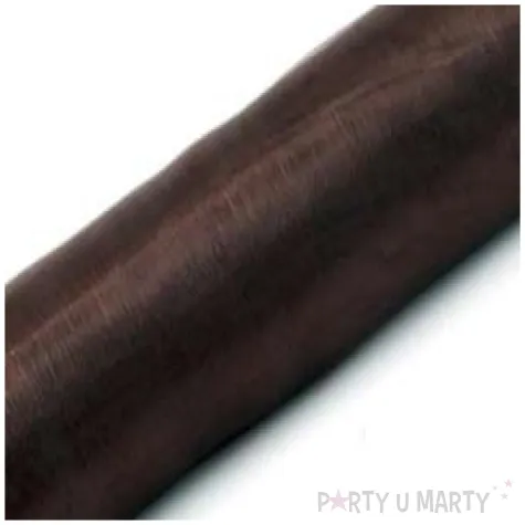 organza gladka brazowa 0 36 x 9 m