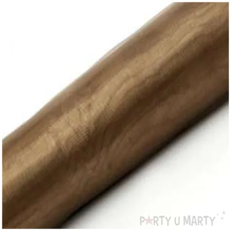 organza gladka cappucino partydeco 0 36 x 9 m