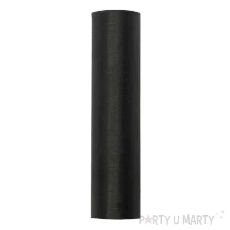 organza gladka czarna 0 16 x 9 m