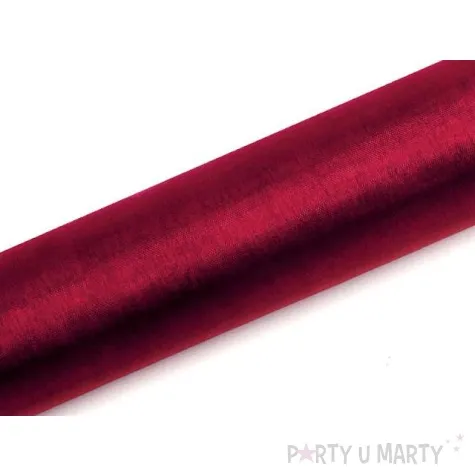 organza gladka czerwone wino 0 16 x 9 m
