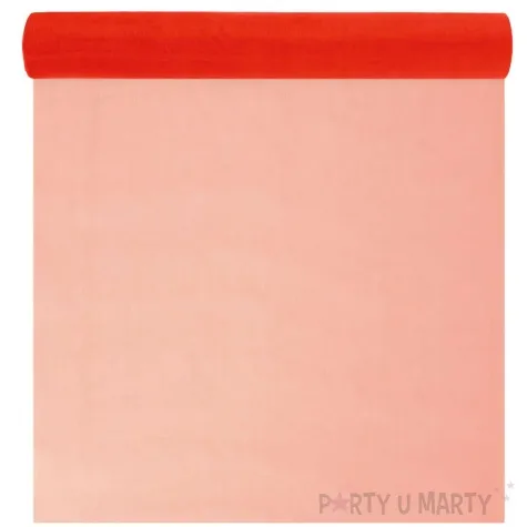 organza gladka czerwony partypal 0 36 x 9 m