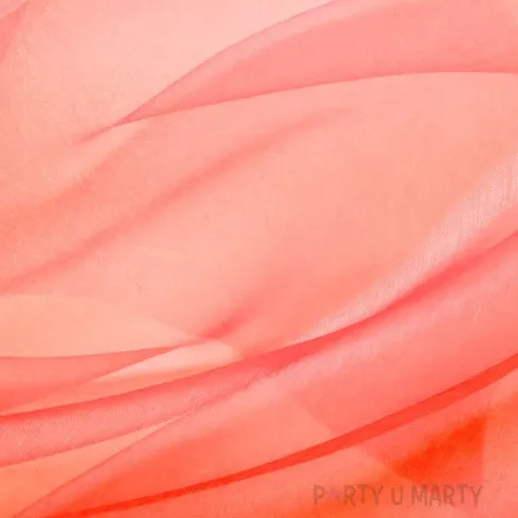 organza gladka czerwony partypal 0 36 x 9 m