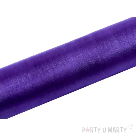 organza gladka fioletowa partydeco 0 16 x 9 m