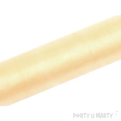 organza gladka kremowa partydeco 0 16 x 9 m
