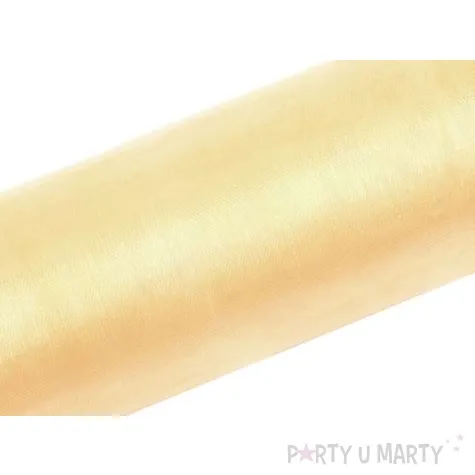 organza gladka kremowy 1 5x50 m 1 belka