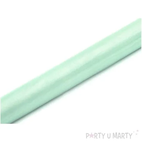 organza gladka mietowa jasna 0 36 x 9 m