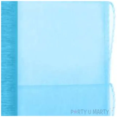 organza gladka obszywana turkusowy partydeco 0 38 x 9 m