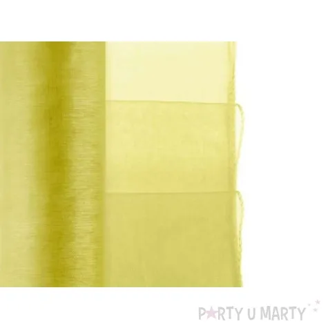 organza gladka obszywana zielona partydeco 0 38 x 9 m