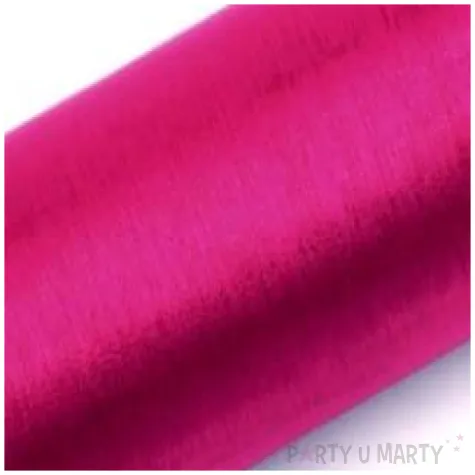 organza gladka rozowa ciemna partydeco 0 16 x 9 m