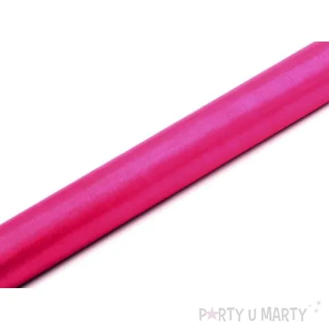 organza gladka rozowa ciemna partydeco 0 36 x 9 m