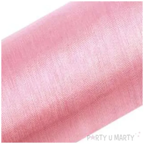 organza gladka rozowa jasna partydeco 0 16 x 9 m