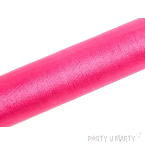 organza gladka rozowa neonowa 0 16 x 9 m