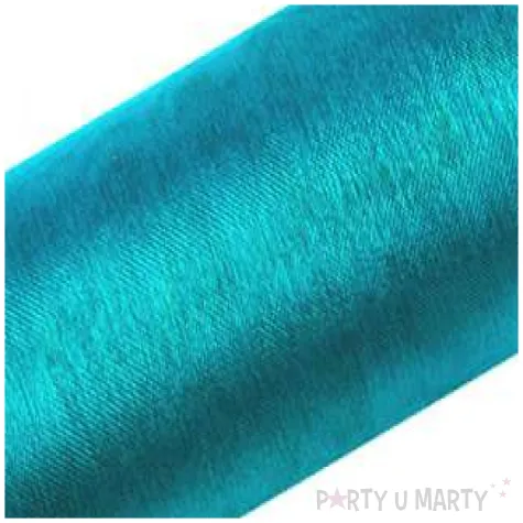 organza gladka turkusowa 16 cm 9 m 1 rolka