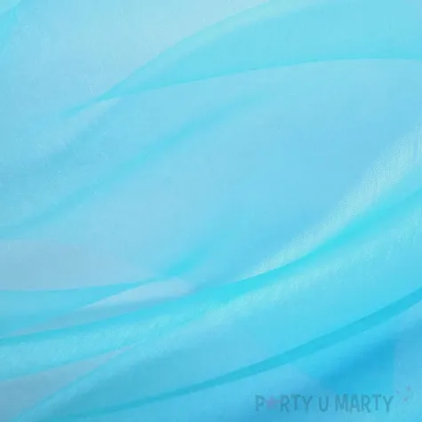 organza gladka turkusowy partypal 0 16 x 9 m
