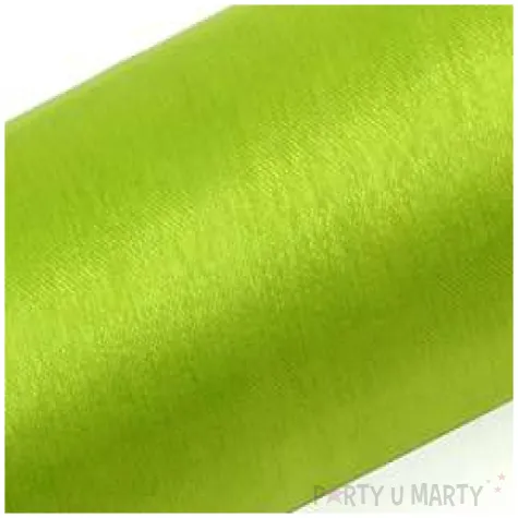 organza gladka zielona jasna partydeco 0 16 x 9 m