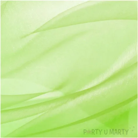 organza gladka zielony partypal 0 16 x 9 m
