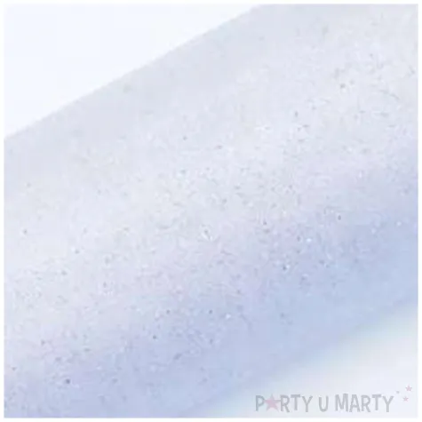 organza glitter biala brokatowa 16 cm 9 m 1 rolka