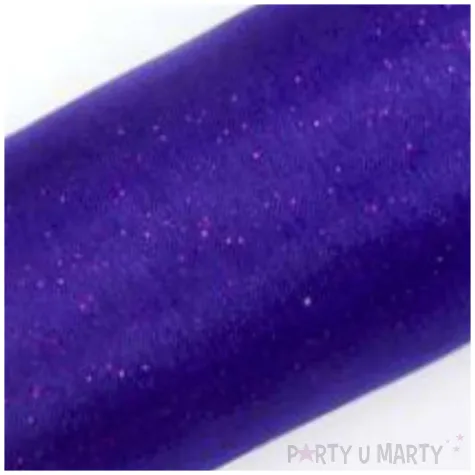 organza glitter fioletowy partydeco 0 16 x 9 m
