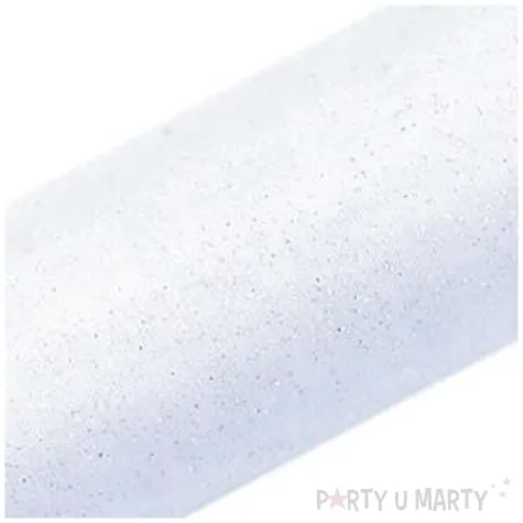 organza glittery bialy 0 36 x 9 m 1 szt