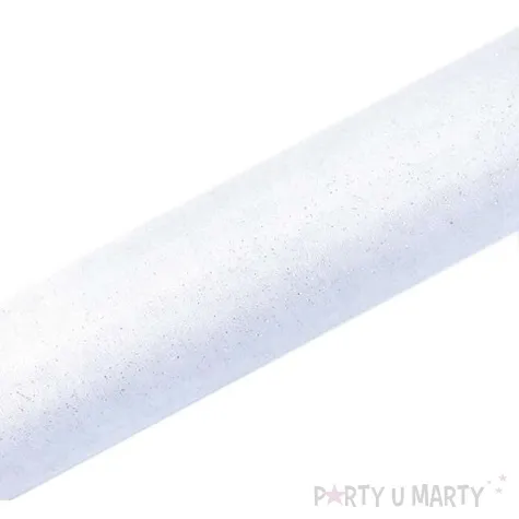 organza glittery bialy 0 36 x 9 m 1 szt