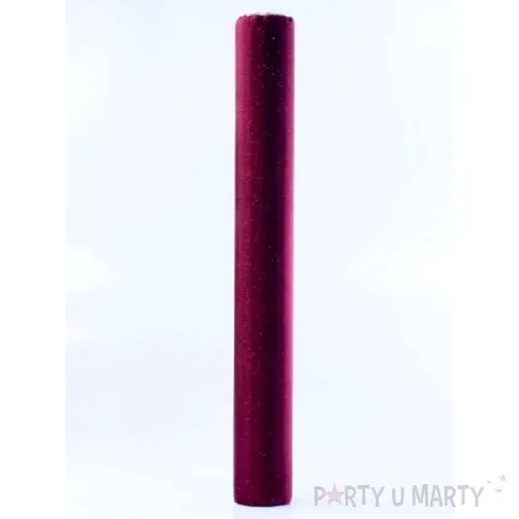 organza glittery bordowy 0 36 x 9 m 1 szt