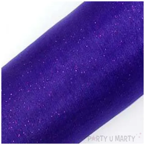 organza glittery fioletowy 0 36 x 9 m 1 szt