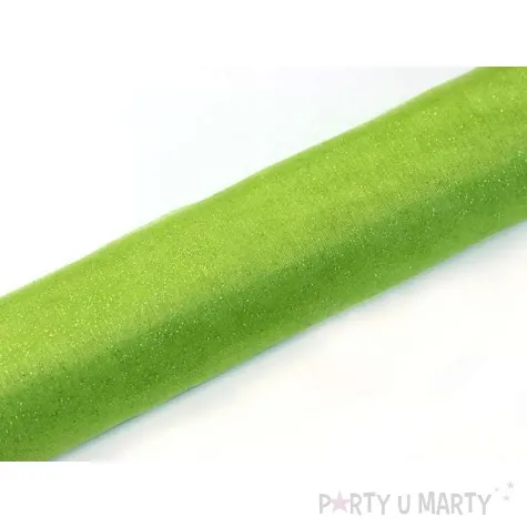 organza glittery jasnozielony 0 36 x 9 m 1 szt